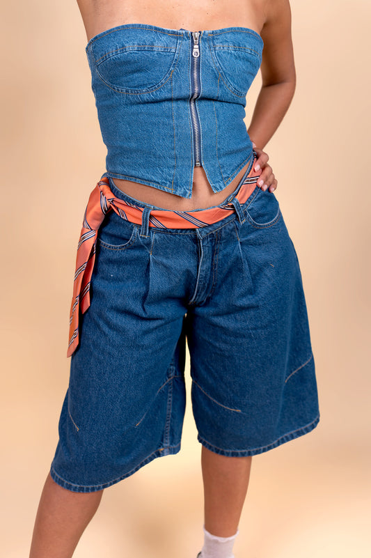 Corset con copa y cierre, Mia