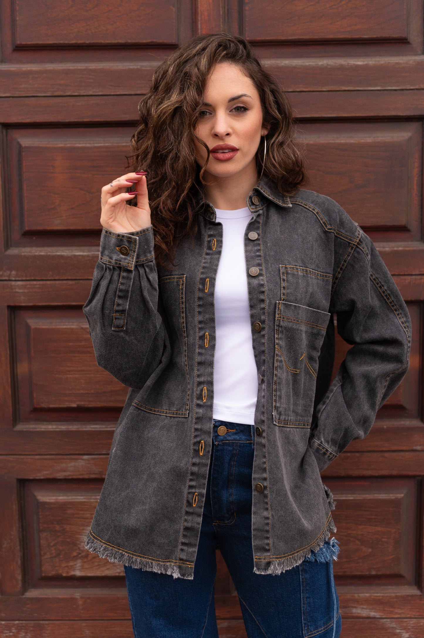 Sobre Camisa Oversize Perla