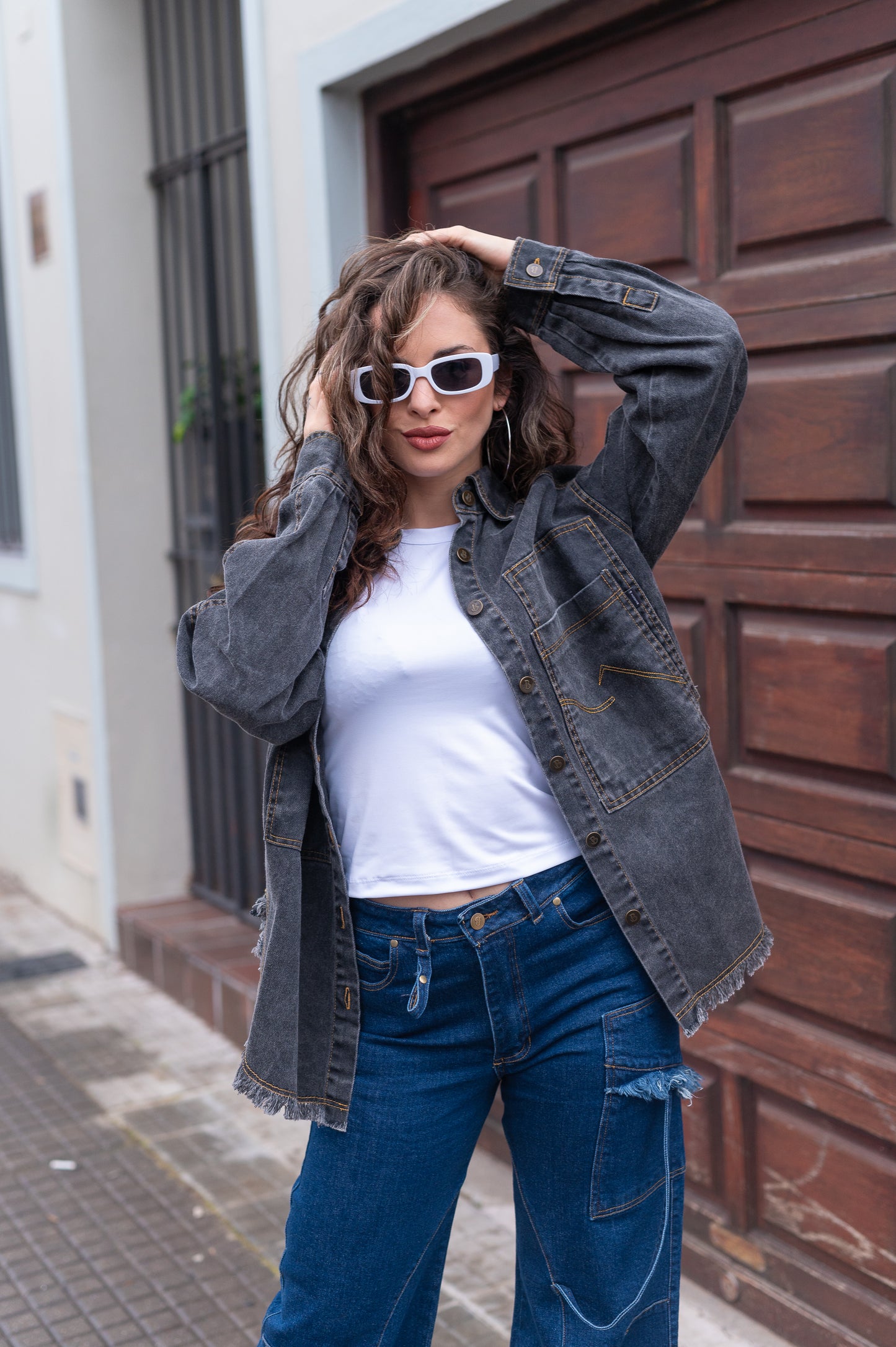 Sobre Camisa Oversize Perla