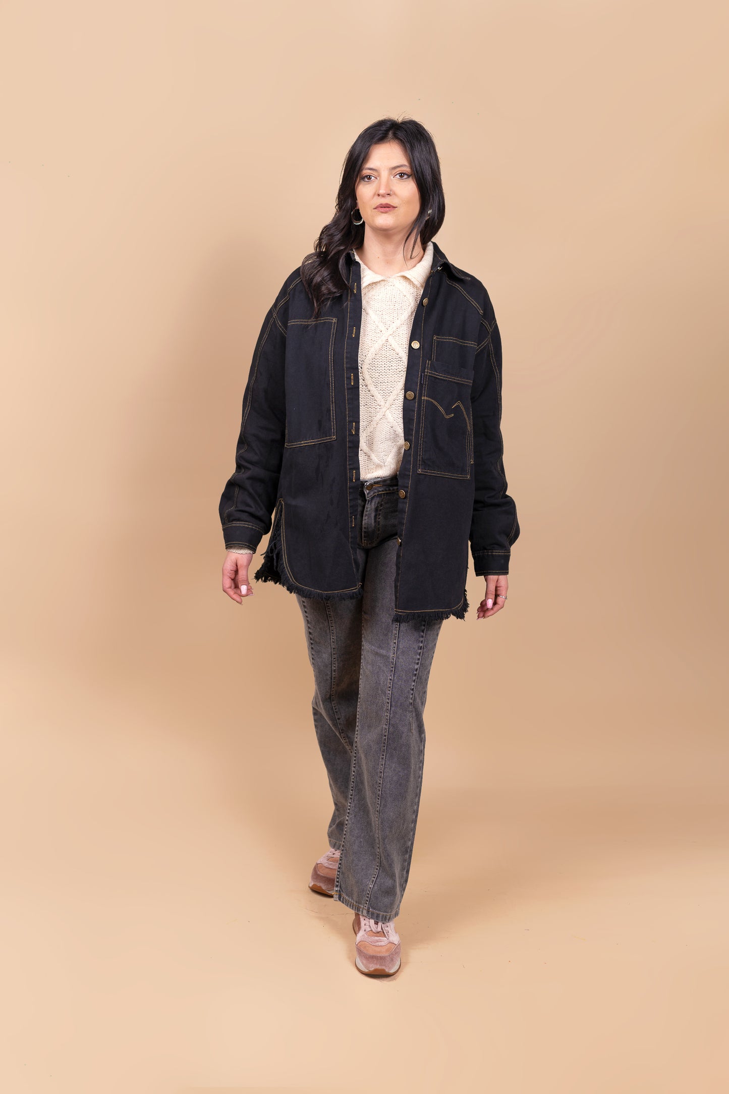 Sobre Camisa Oversize Perla
