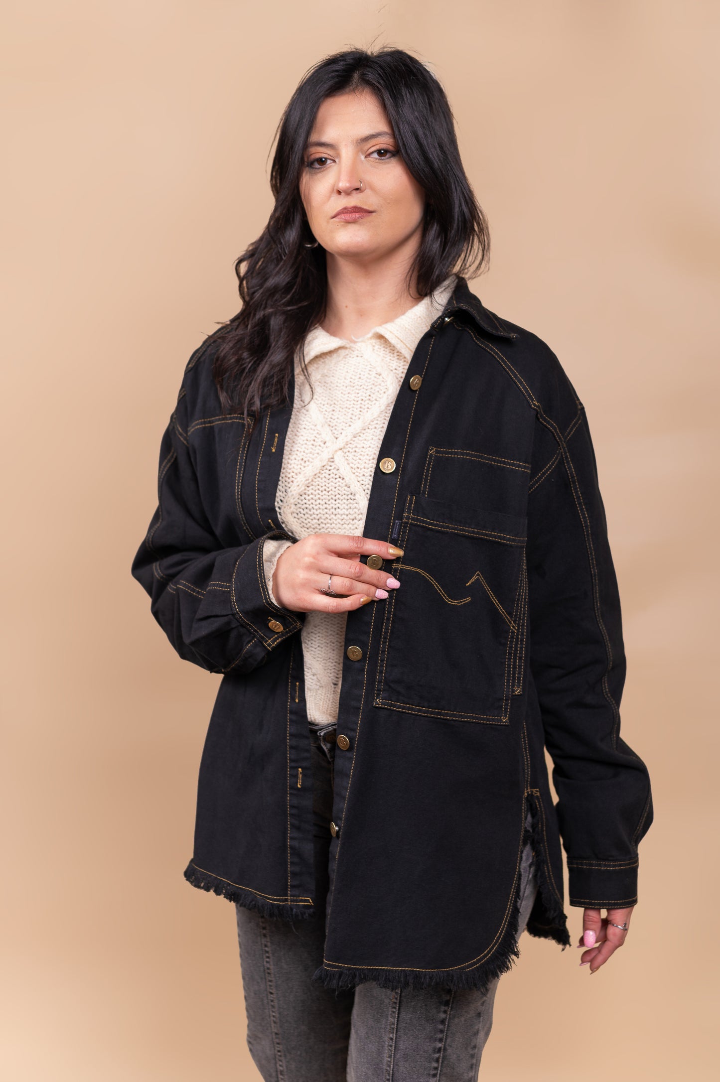 Sobre Camisa Oversize Perla