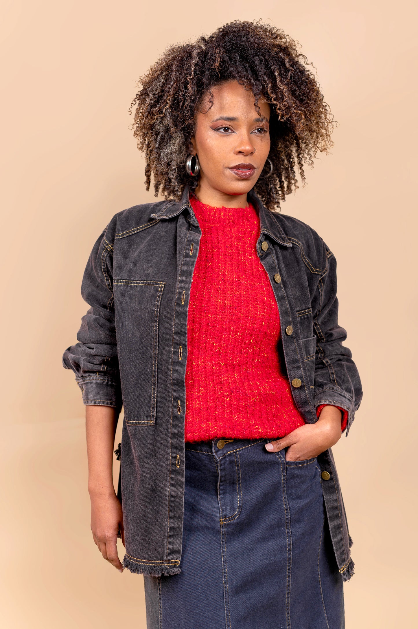 Sobre Camisa Oversize Perla