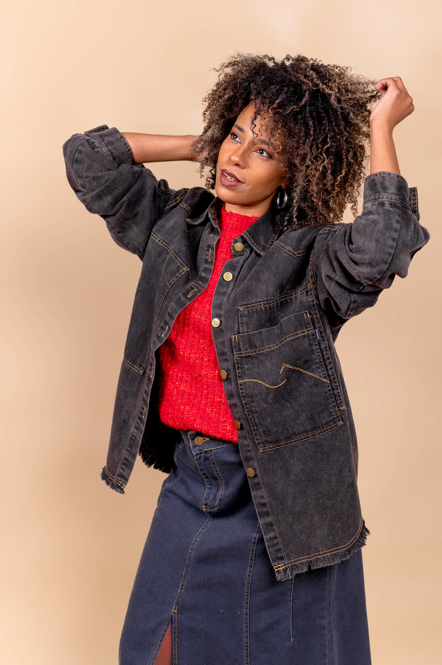 Sobre Camisa Oversize Perla